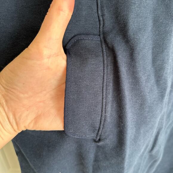 Boden Roma Ponte Jersey Knit Shift Dress in Navy - Picture 6 of 8